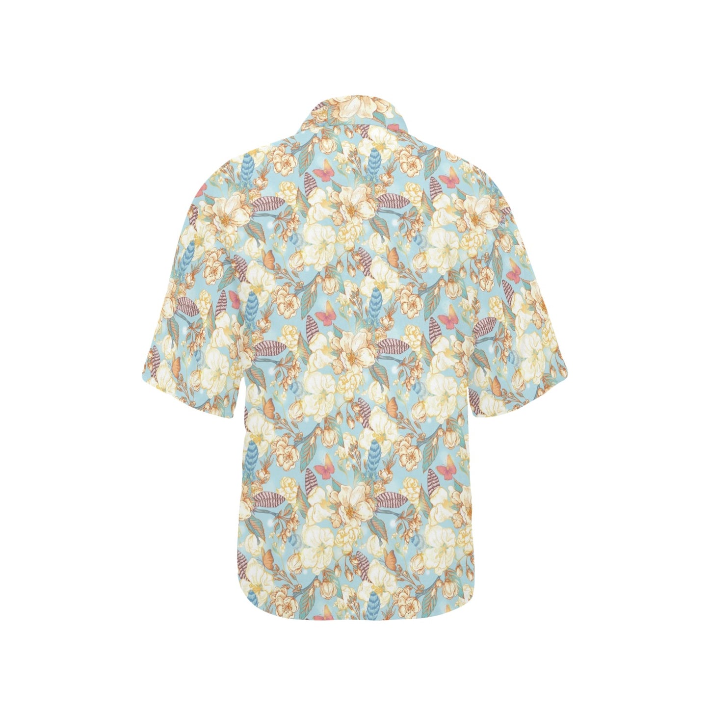Summer Floral Print Design LKS302 Women's Hawaiian Shirt