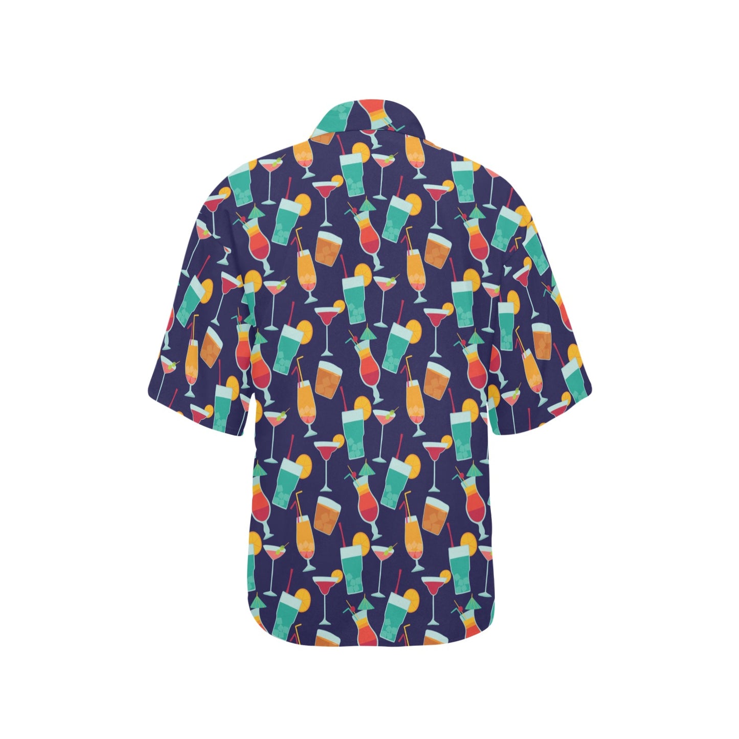 Cocktail Pattern Print Design 06 Women's Hawaiian Shirt