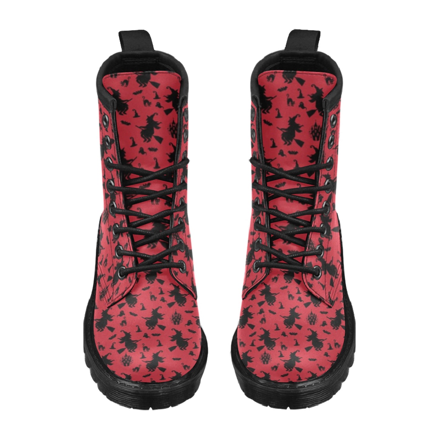 Witch Print Design LKS303 Women's Boots