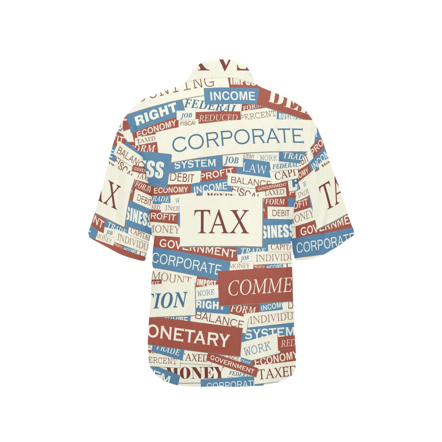 Accounting Financial Pattern Print Design 01 Women's Hawaiian Shirt