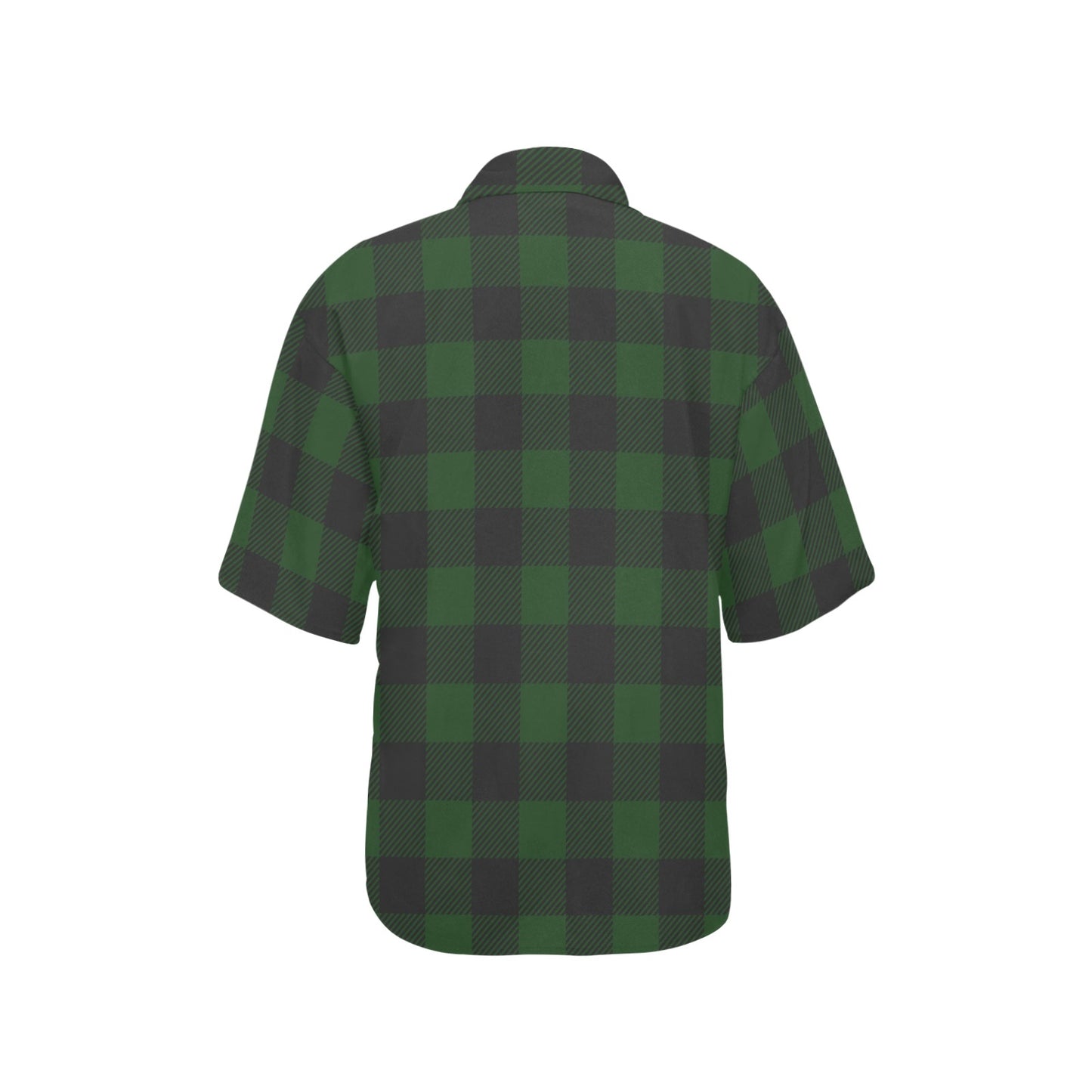 Buffalo check Green Pattern Print Design 02 Women's Hawaiian Shirt