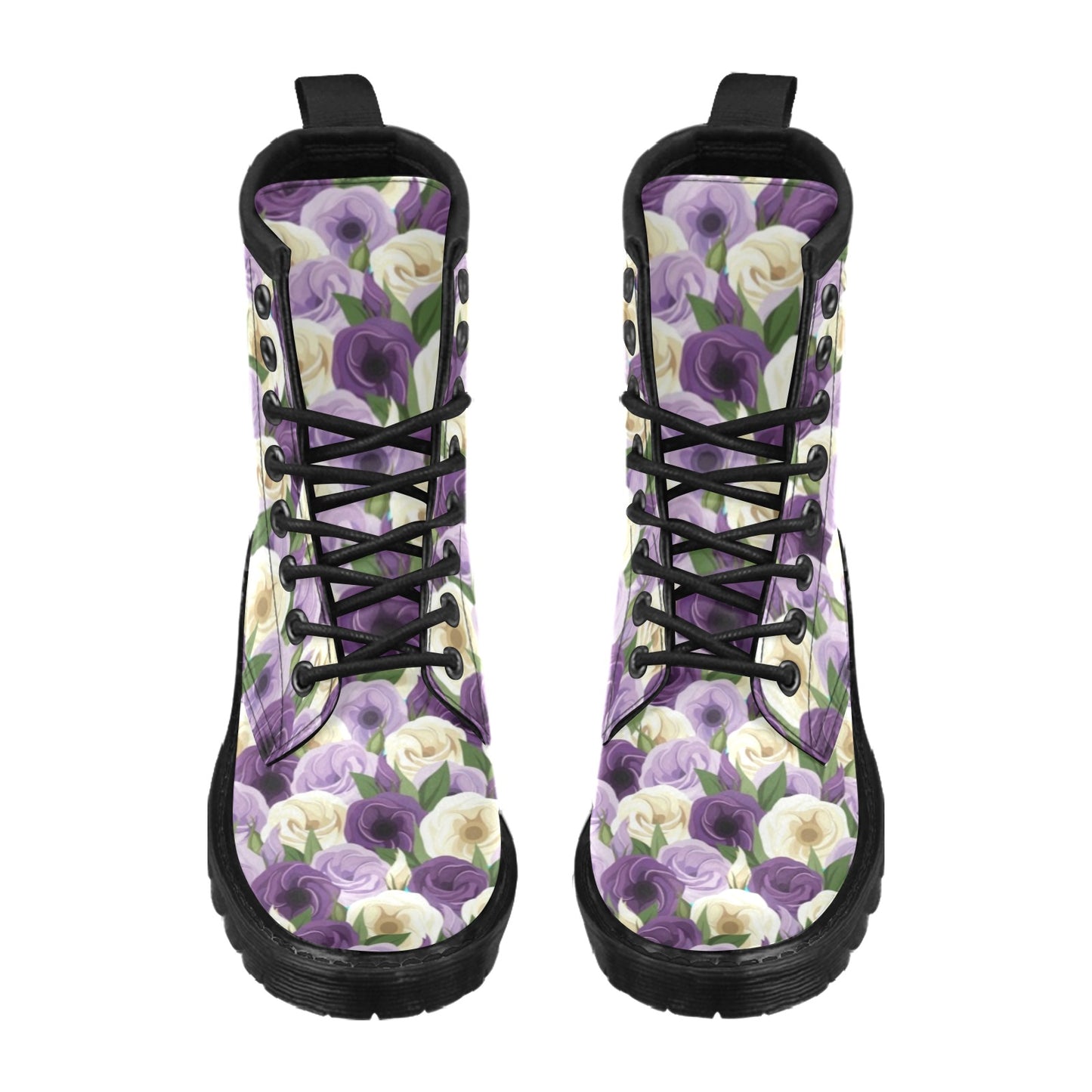 Lisianthus Pattern Print Design LT01 Women's Boots