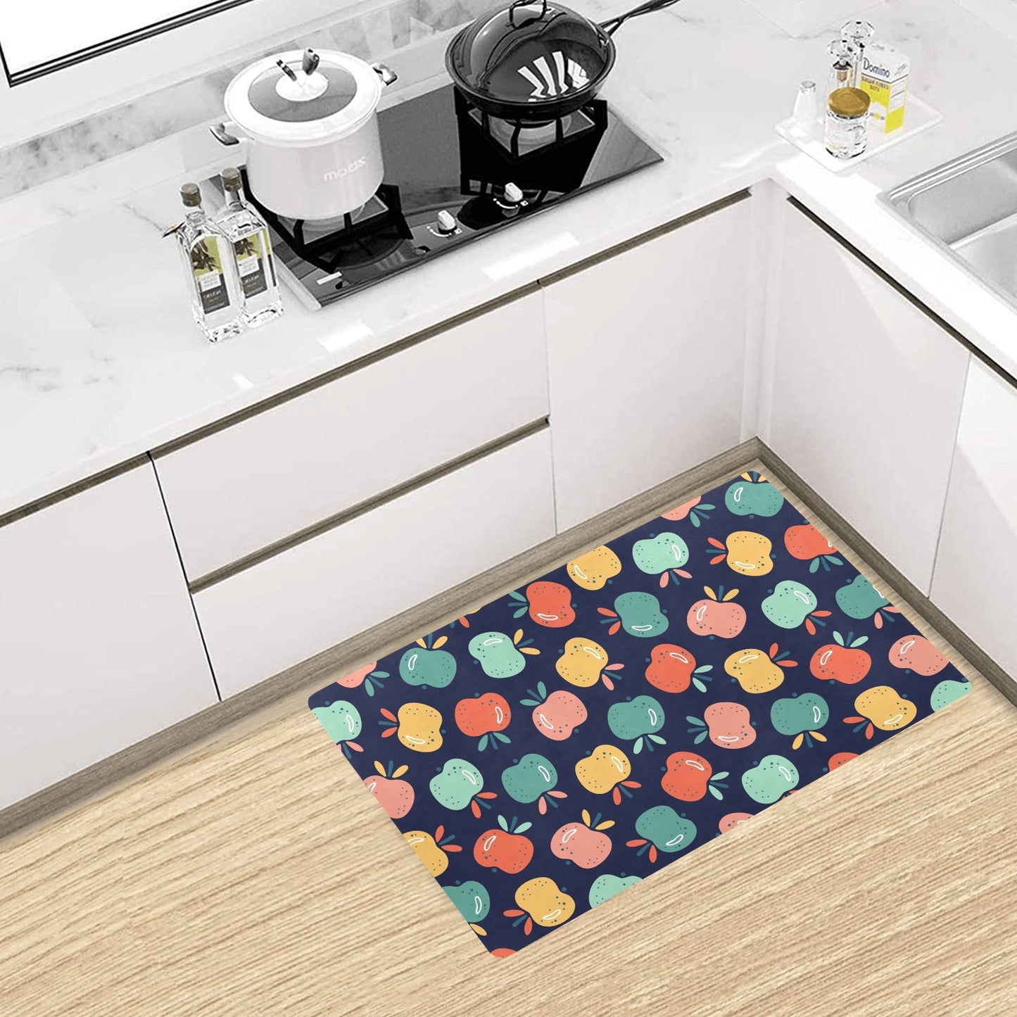 Apple Pattern Print Design AP09 Kitchen Mat