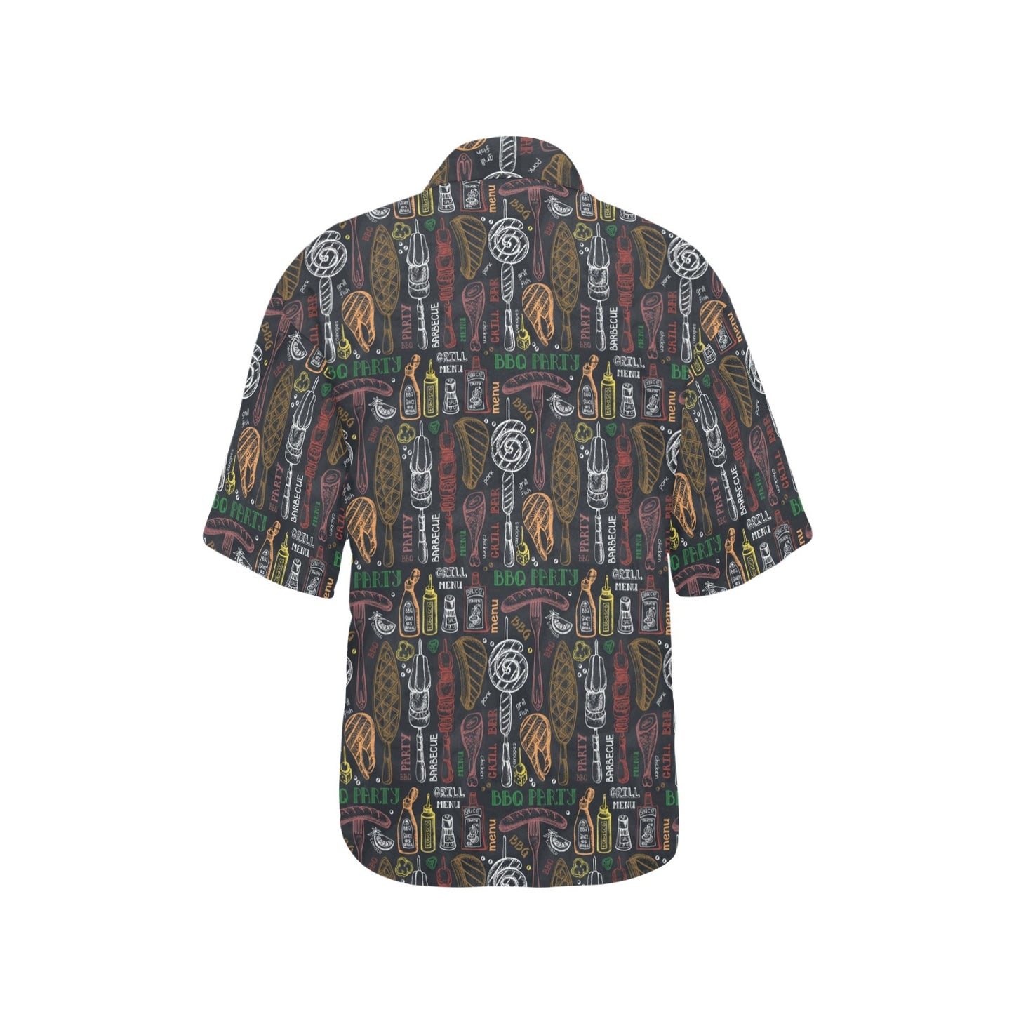 Barbecue Pattern Print Design 03 Women's Hawaiian Shirt