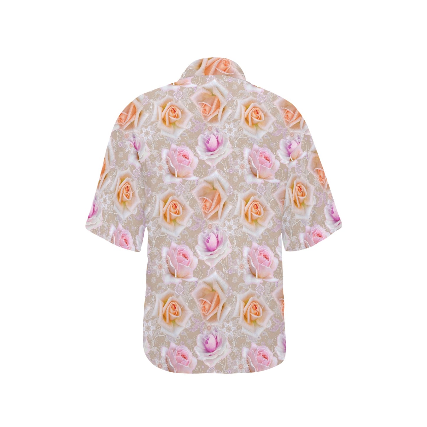 Rose Pattern Print Design RO011 Women's Hawaiian Shirt