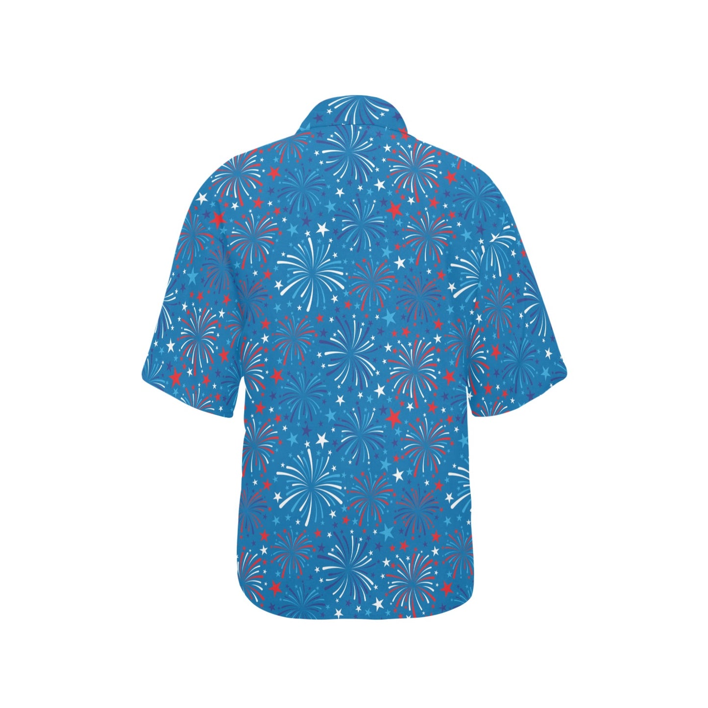 Firework Celebration Print Design LKS304 Women's Hawaiian Shirt