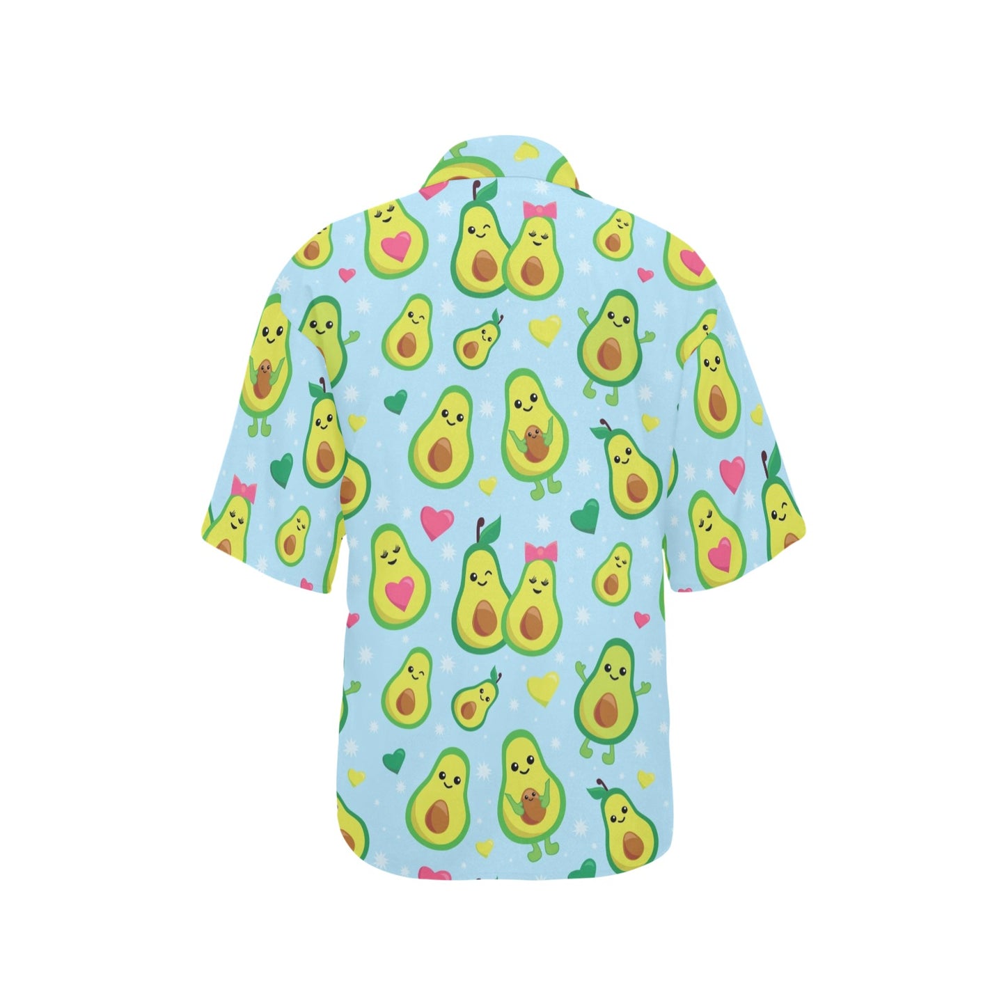 Avocado Pattern Print Design AC09 Women's Hawaiian Shirt