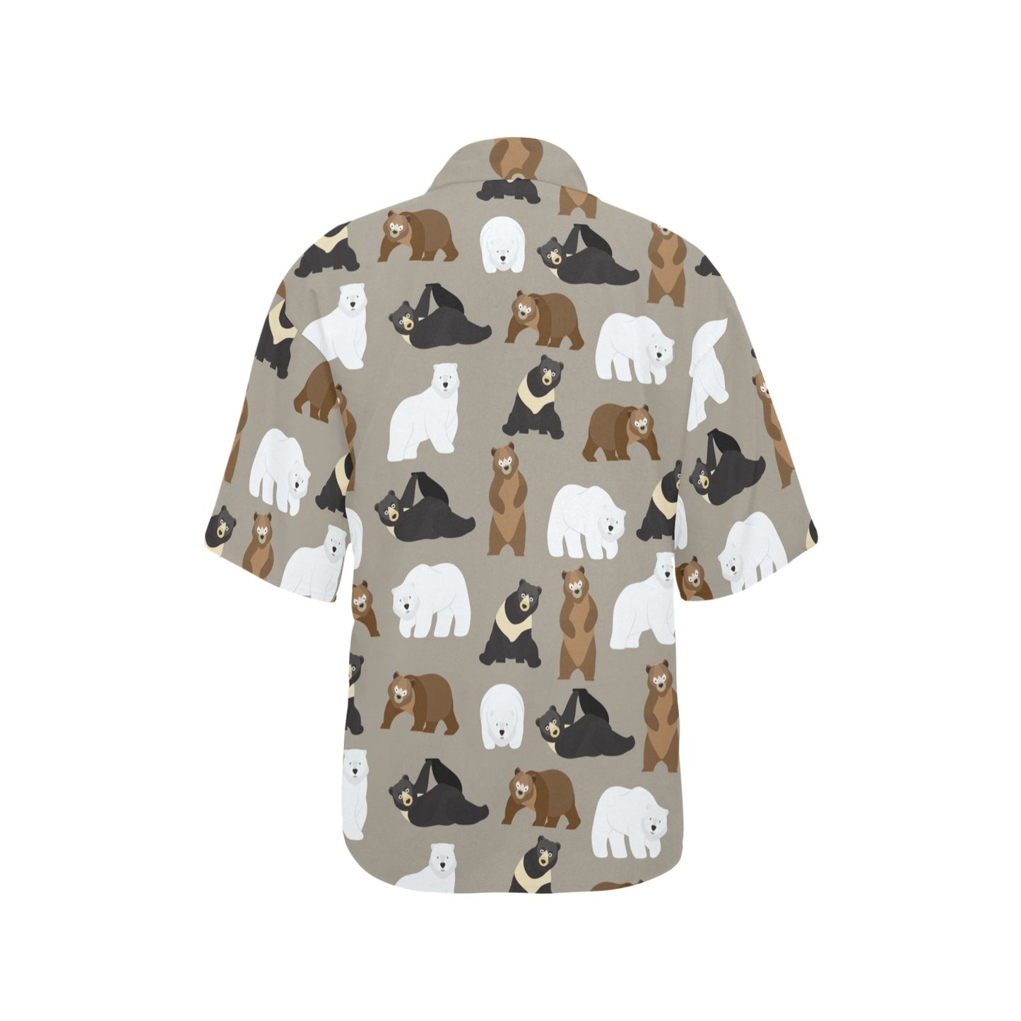 Bear Pattern Print Design BE03 Women's Hawaiian Shirt