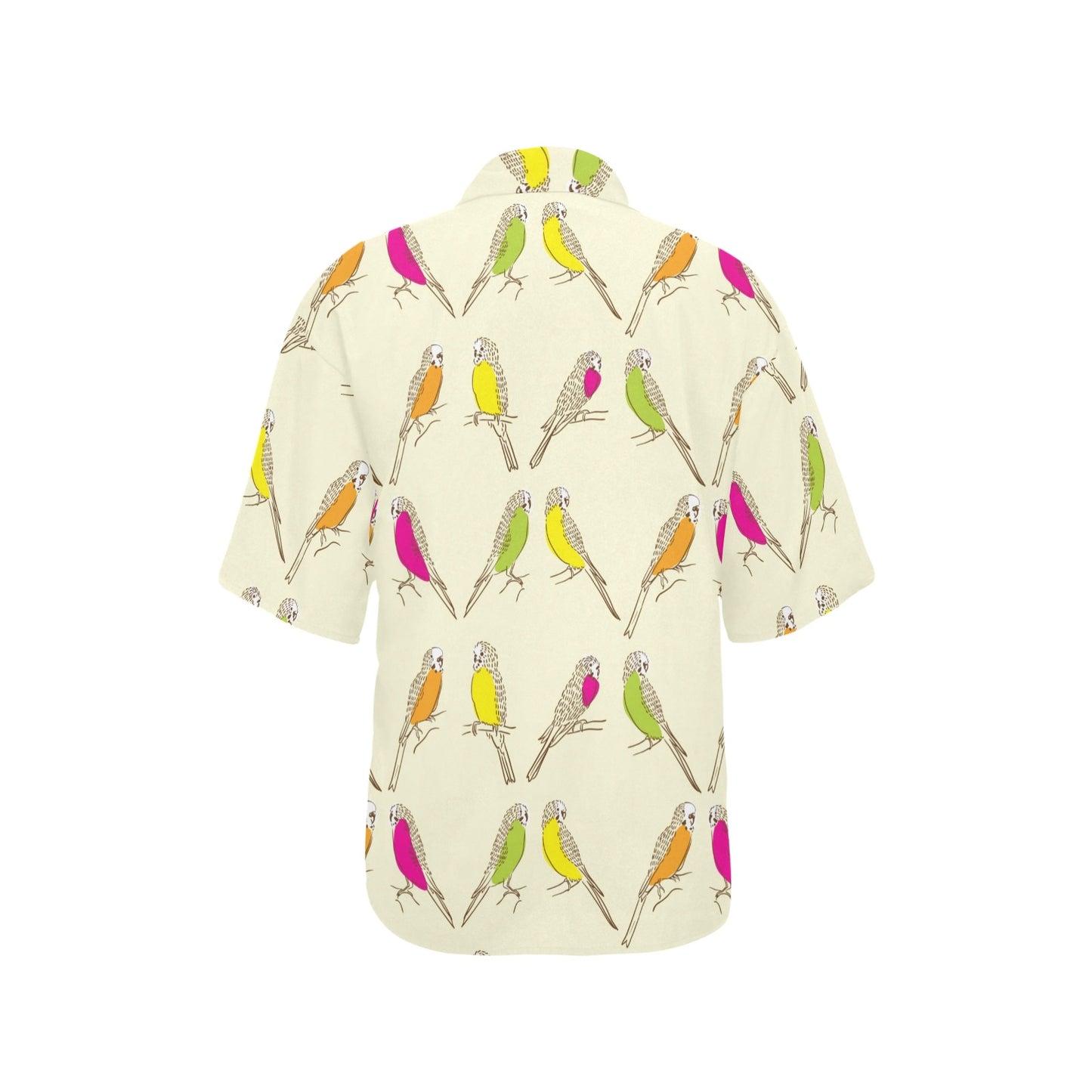 Parakeet Pattern Print Design A01 Women's Hawaiian Shirt