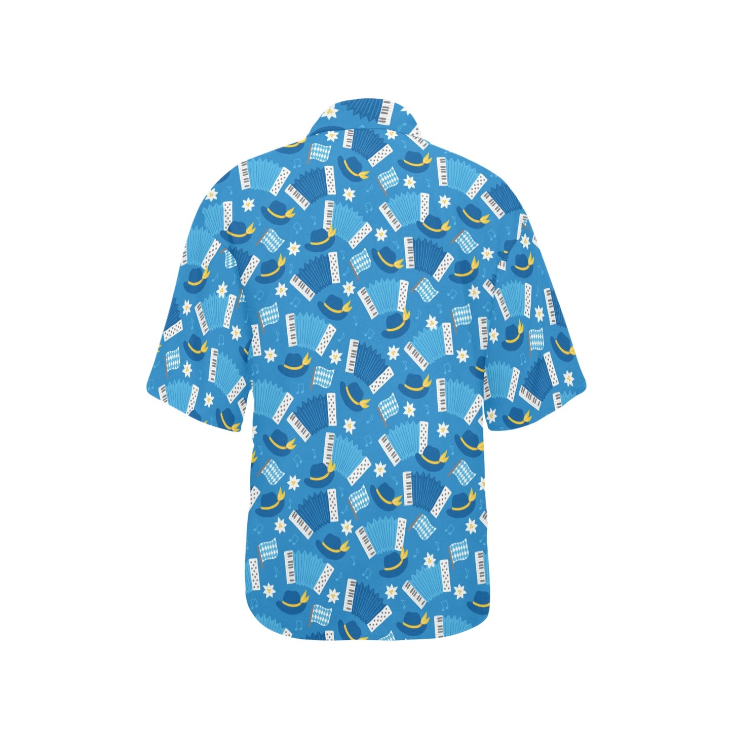 Accordion Print Design LKS401 Women's Hawaiian Shirt