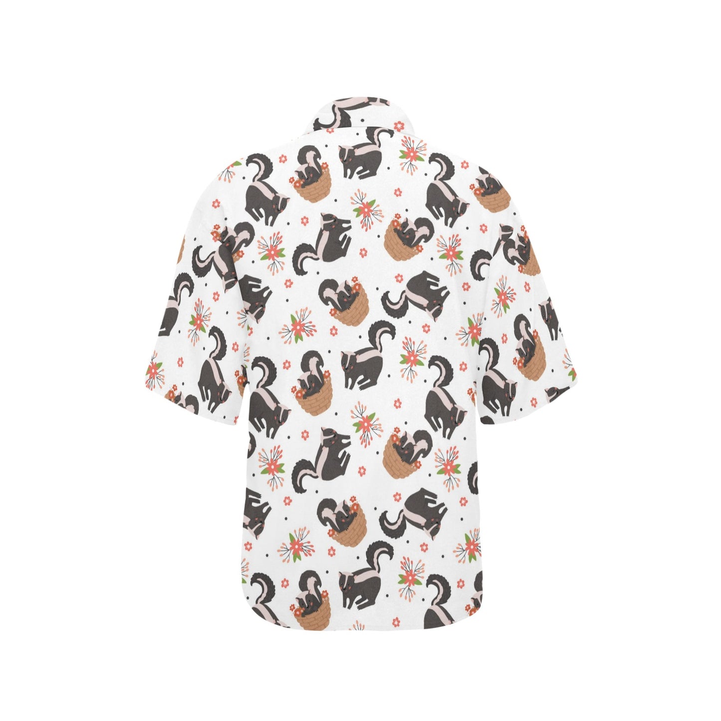 Skunk Print Design LKS304 Women's Hawaiian Shirt