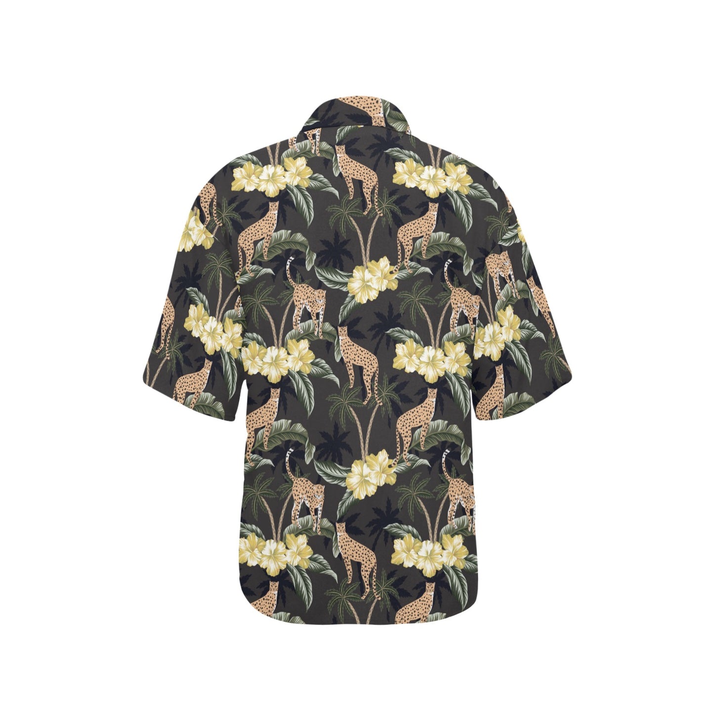 Cheetah Pattern Print Design 04 Women's Hawaiian Shirt