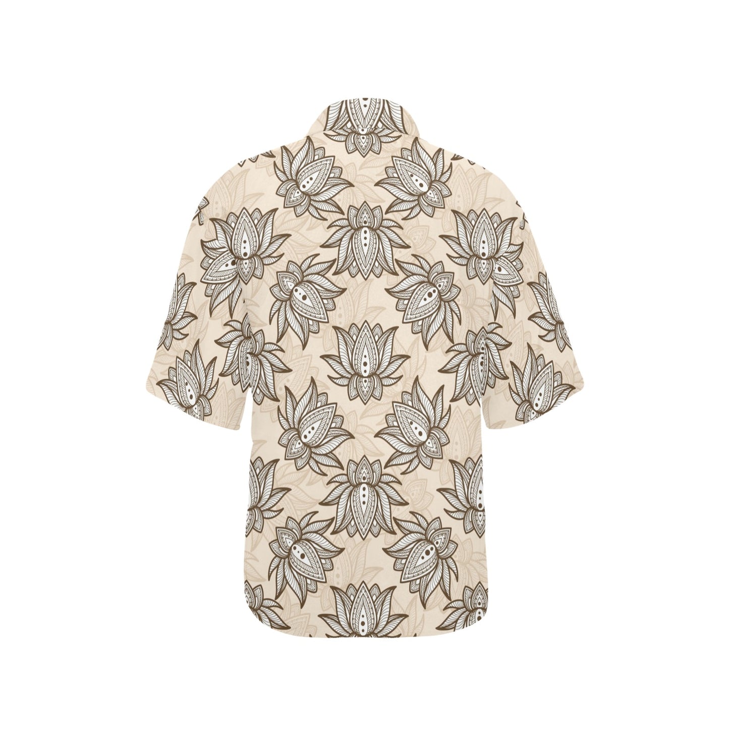 lotus Boho Pattern Print Design LO05 Women's Hawaiian Shirt