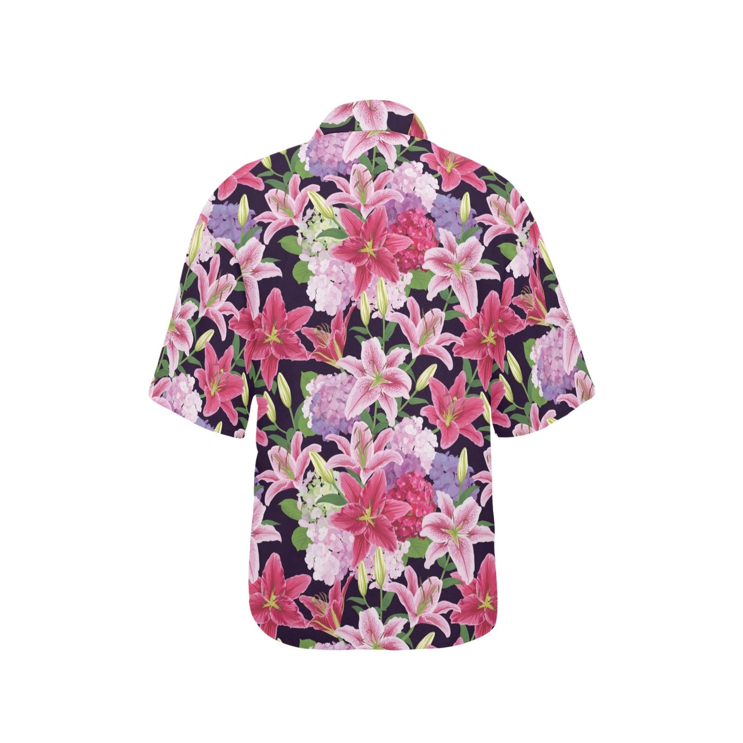 Lily Pattern Print Design LY017 Women's Hawaiian Shirt