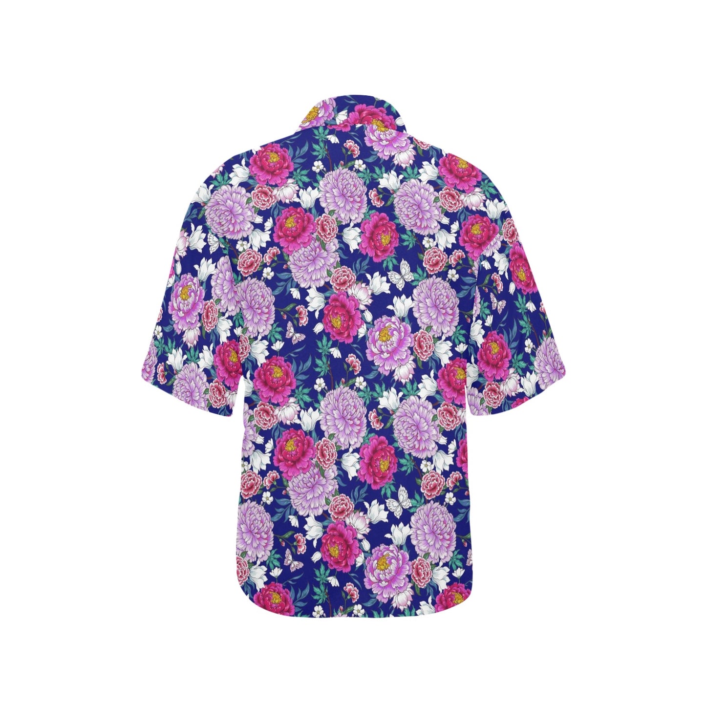 Dahlia Pattern Print Design DH013 Women's Hawaiian Shirt