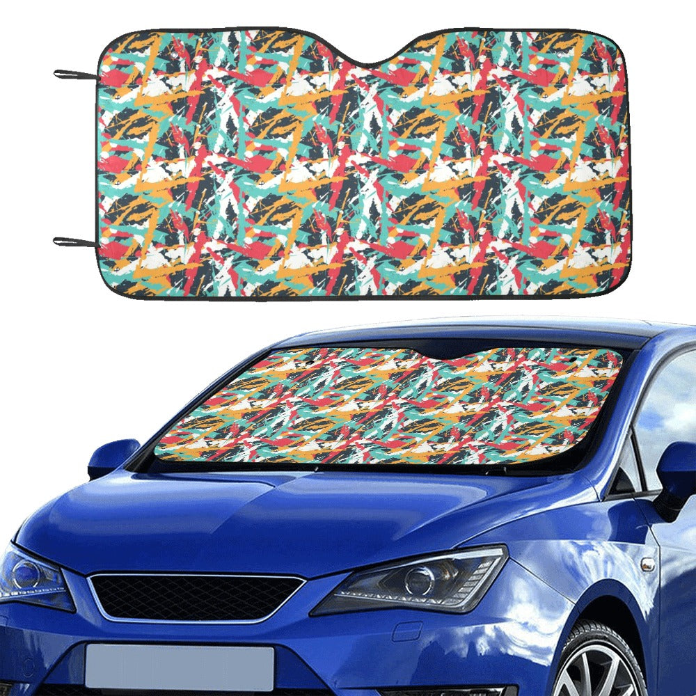 Splatter Print Design LKS304 Car front Windshield Sun Shade