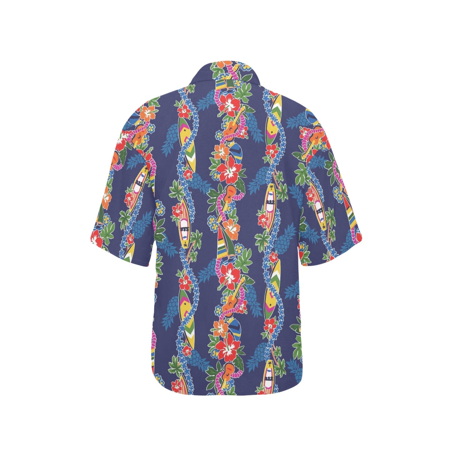 Hawaiian Themed Pattern Print Design H04 Women's Hawaiian Shirt