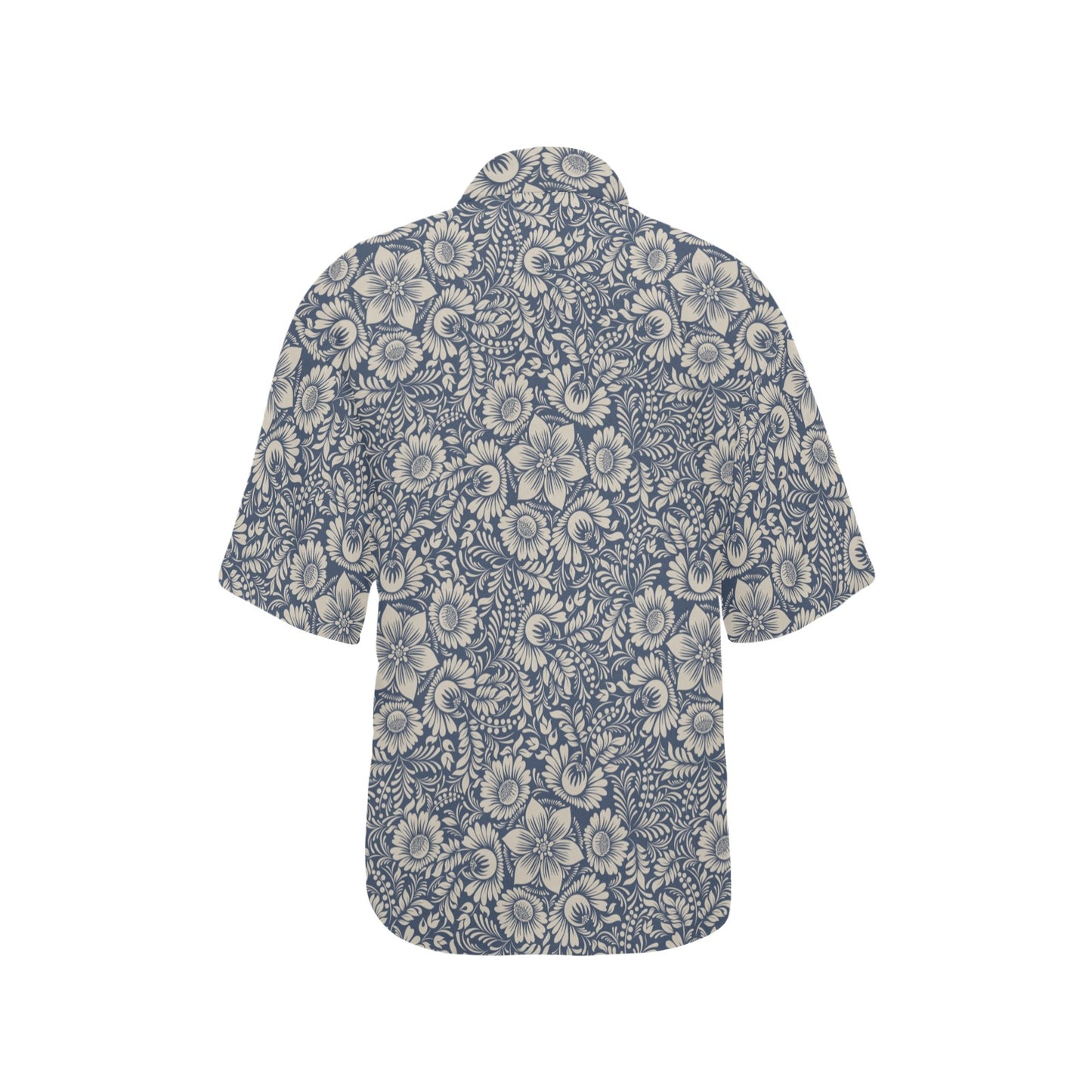 Elegant Floral Print Pattern Women's Hawaiian Shirt