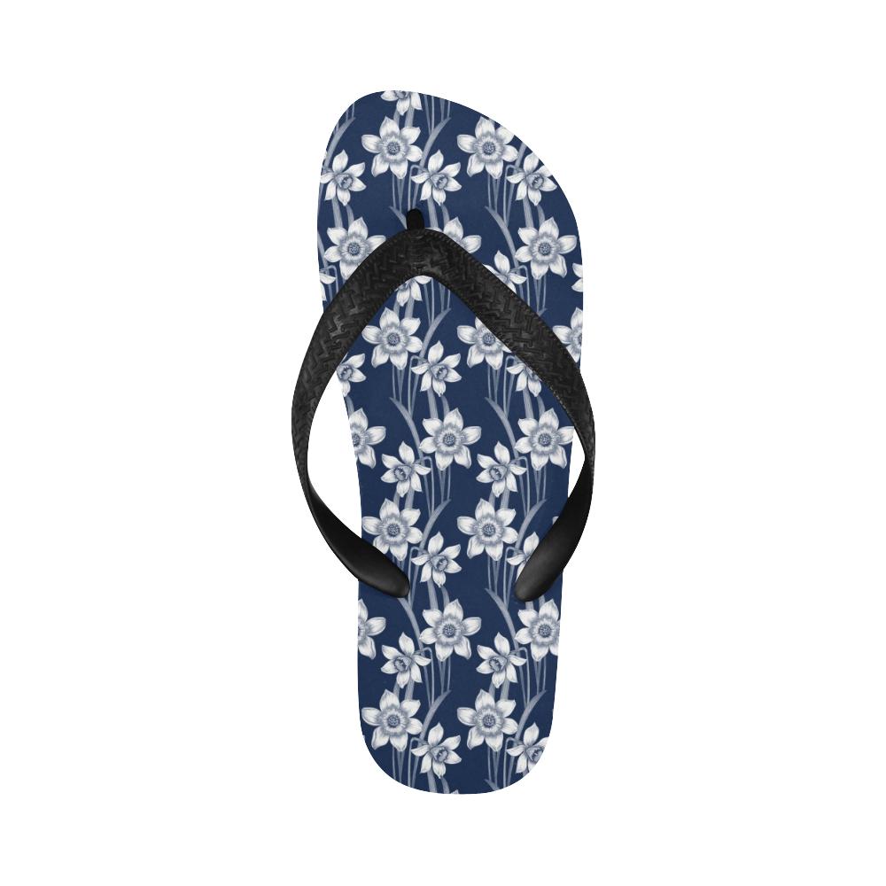 Daffodils Pattern Print Design DF09 Flip Flops-JorJune