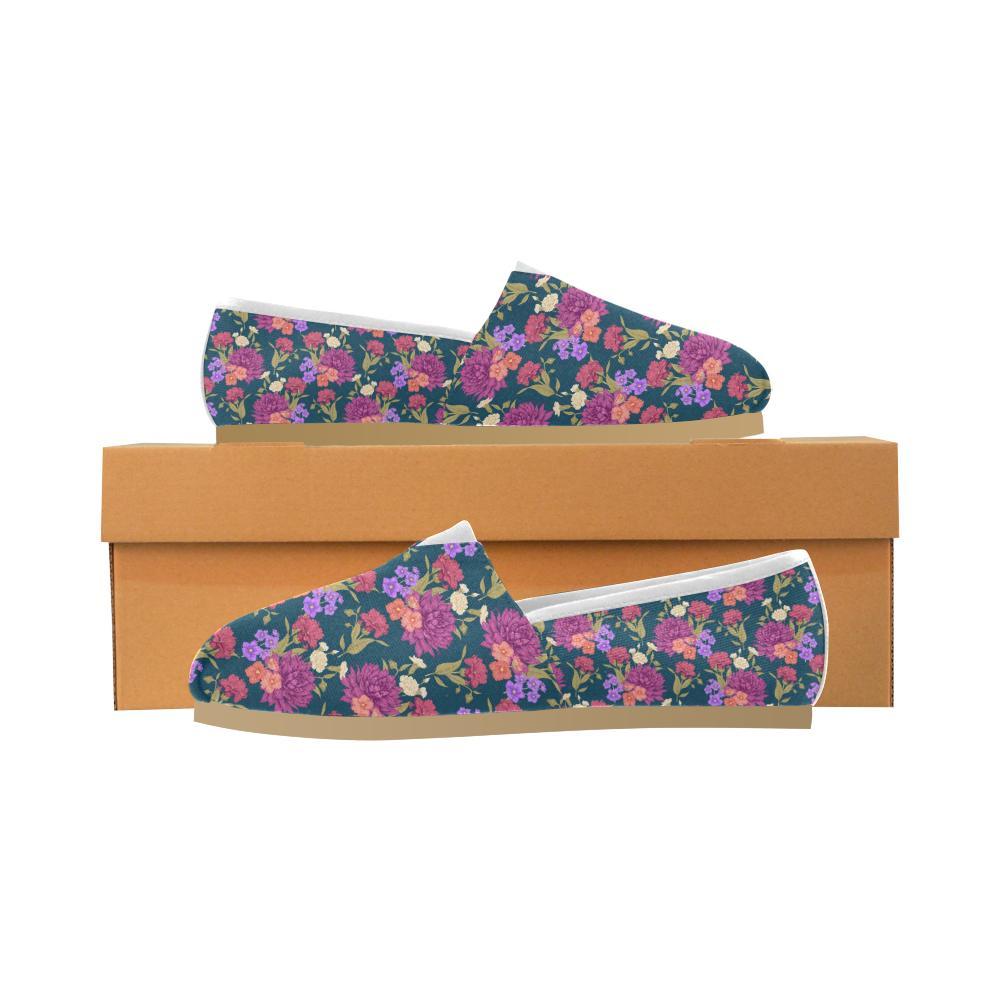 Dahlia Pattern Print Design DH01 Women Casual Shoes-JorJune.com