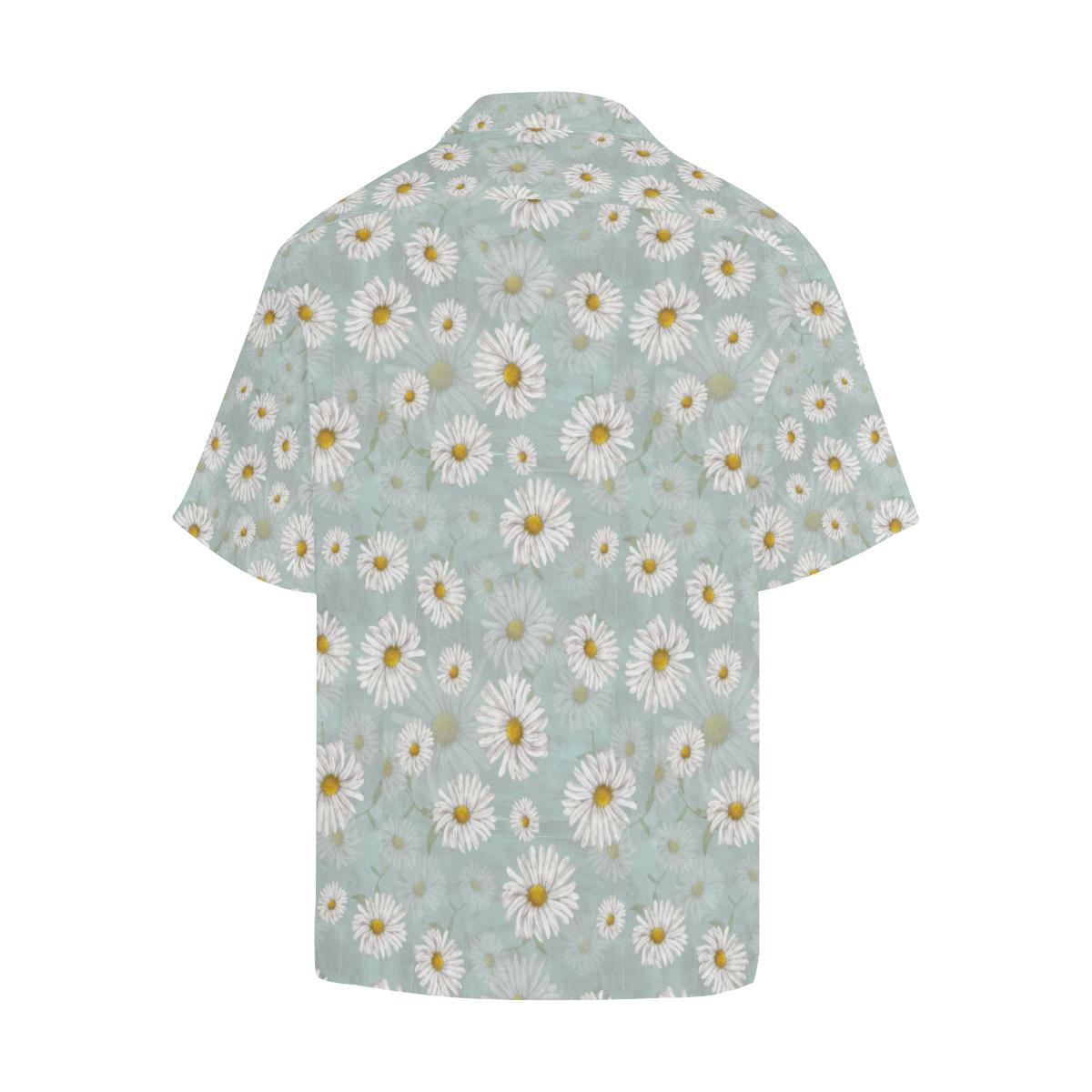 Daisy Pattern Print Design DS012 Men Hawaiian Shirt-JorJune