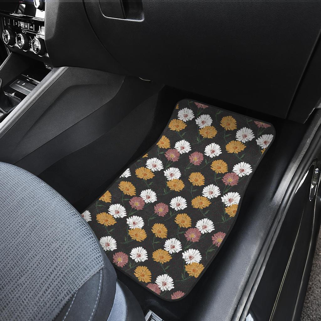 Daisy Pattern Print Design DS04 Car Floor Mats-JorJune