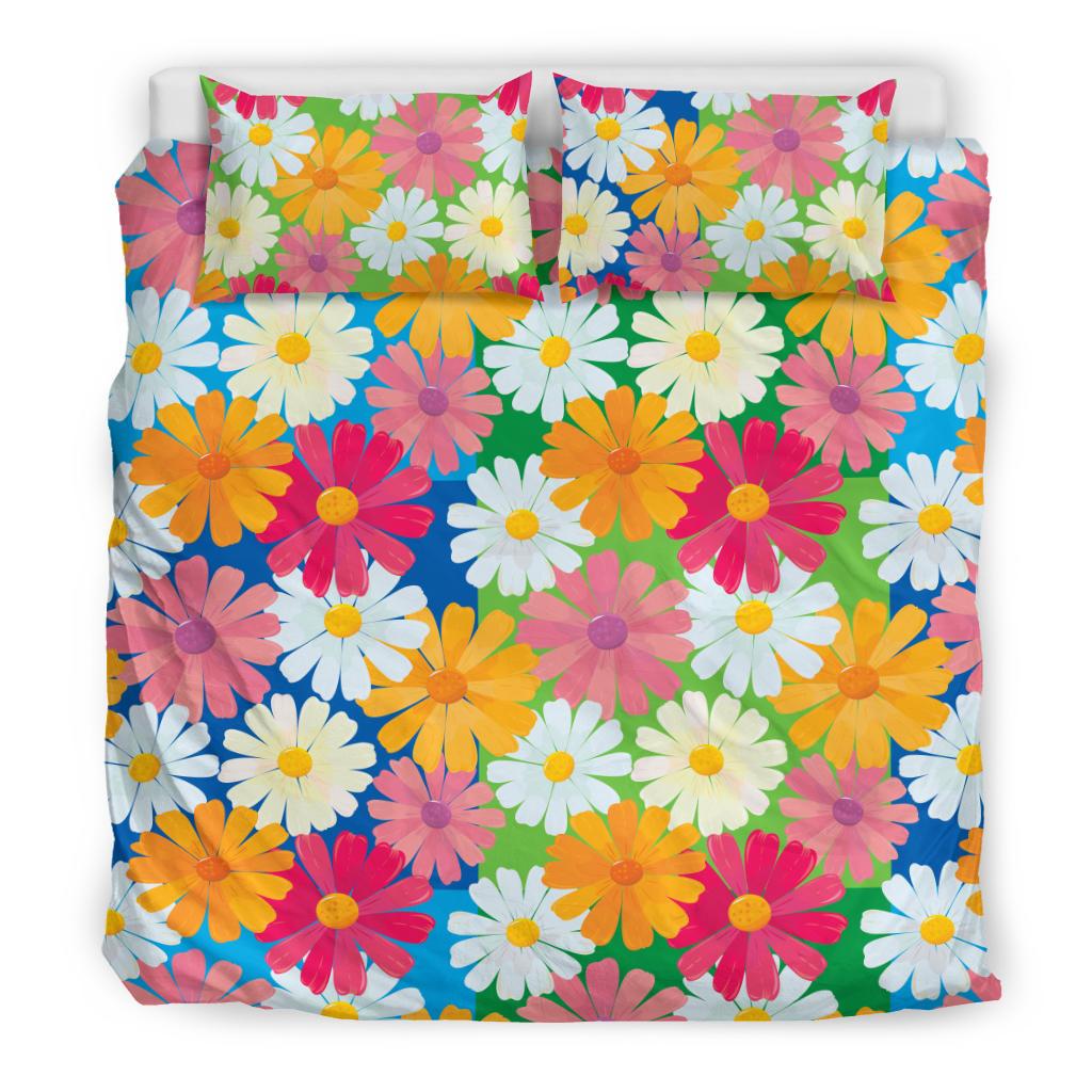 Daisy Pattern Print Design DS05 Duvet Cover Bedding Set-JORJUNE.COM