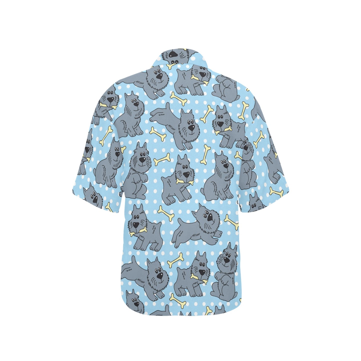 Schnauzers Pattern Print Design A02 Women's Hawaiian Shirt