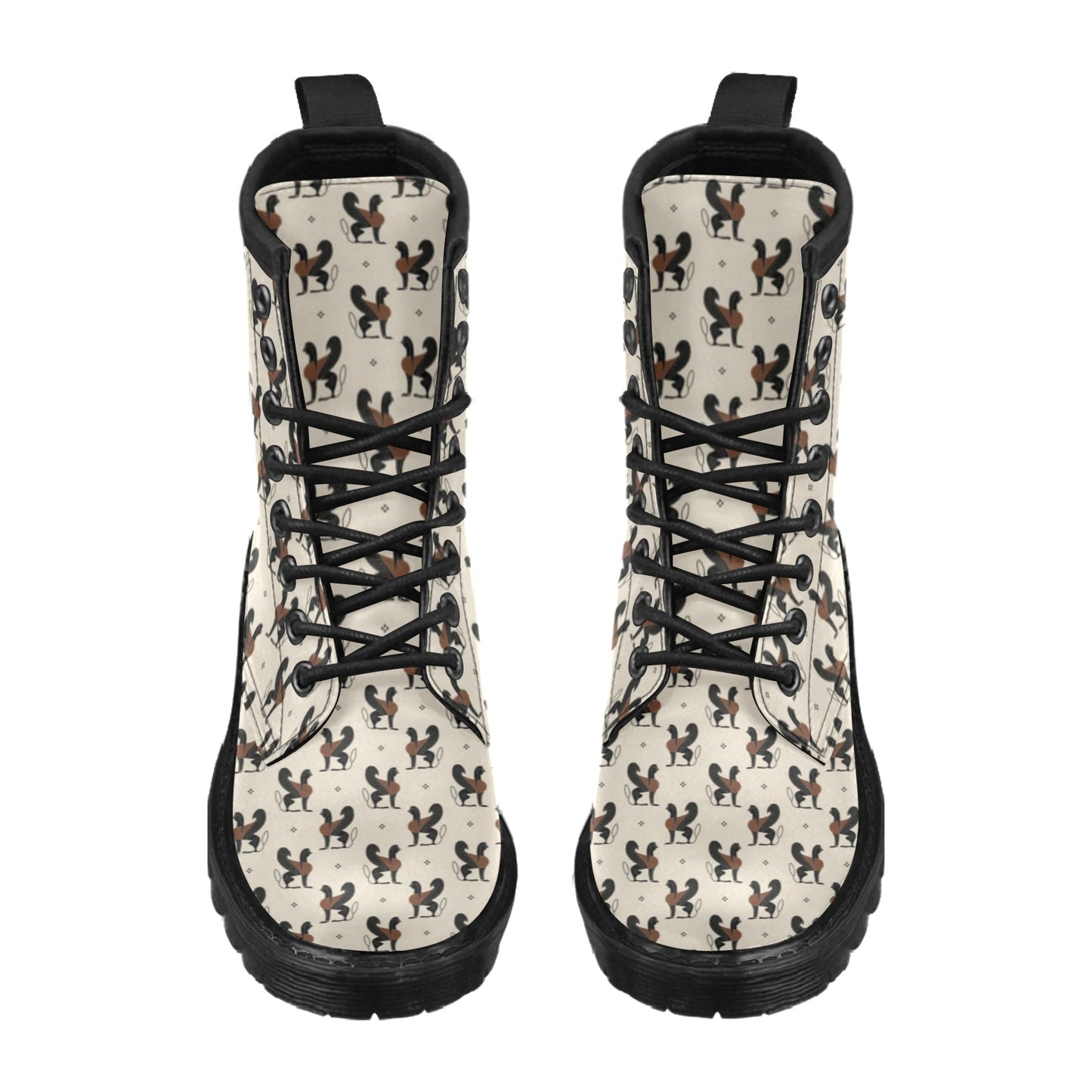 Ancient Greek Print Design LKS3010 Women's Boots