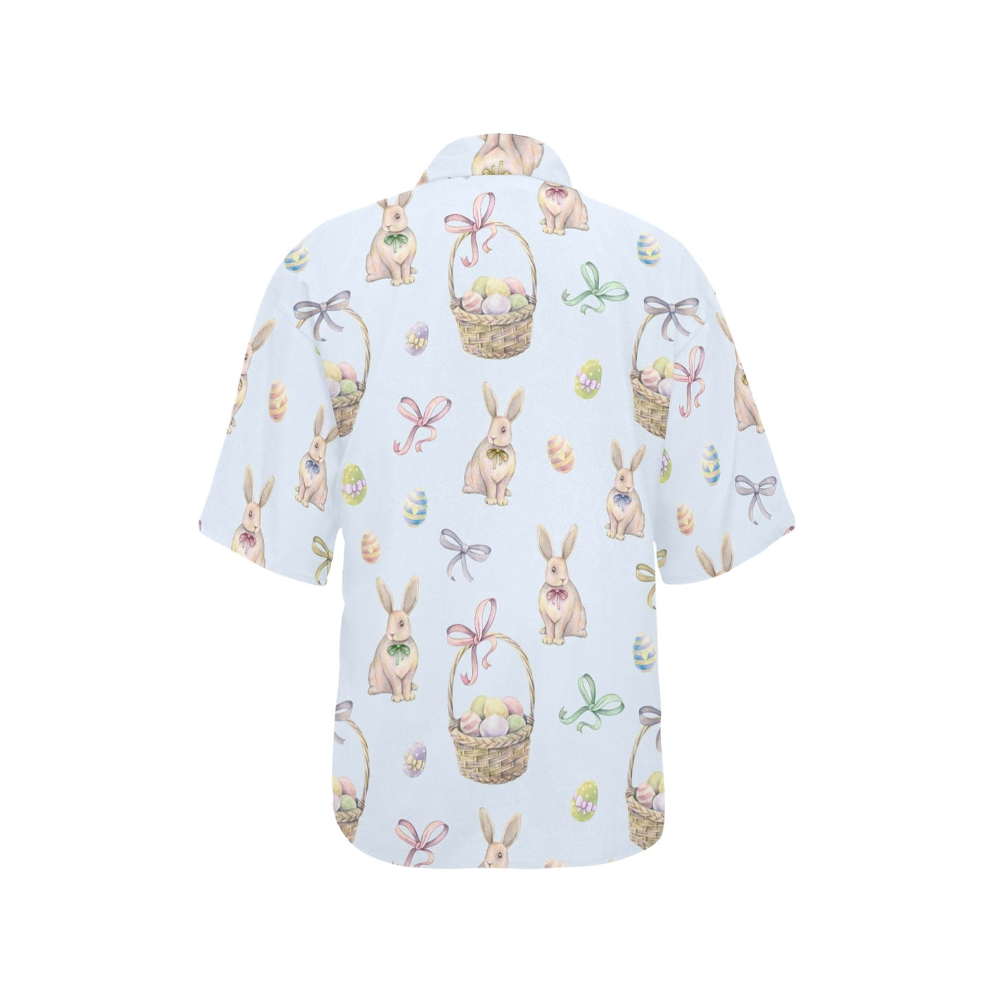 Rabbit Easter Eggs Pattern Print Design 03 Women's Hawaiian Shirt