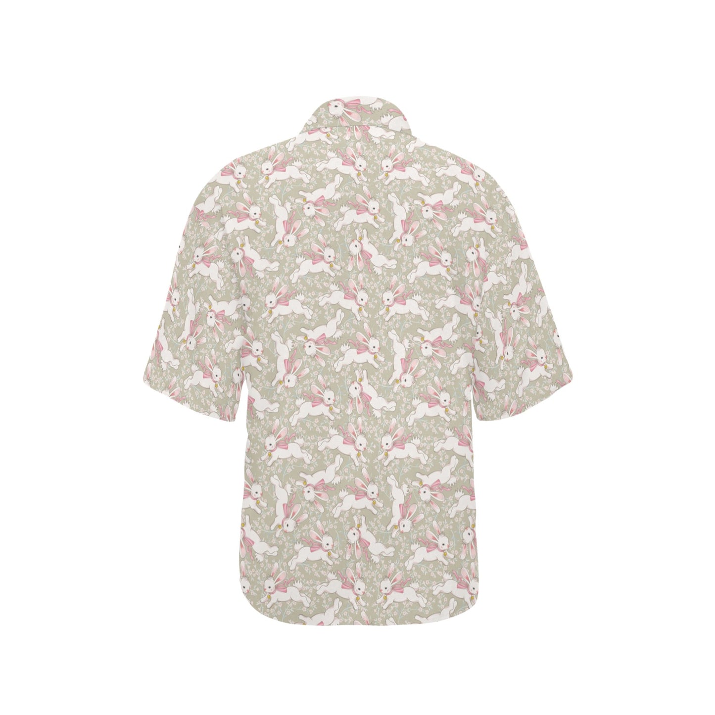 Bunny Pattern Print Design 06 Women's Hawaiian Shirt