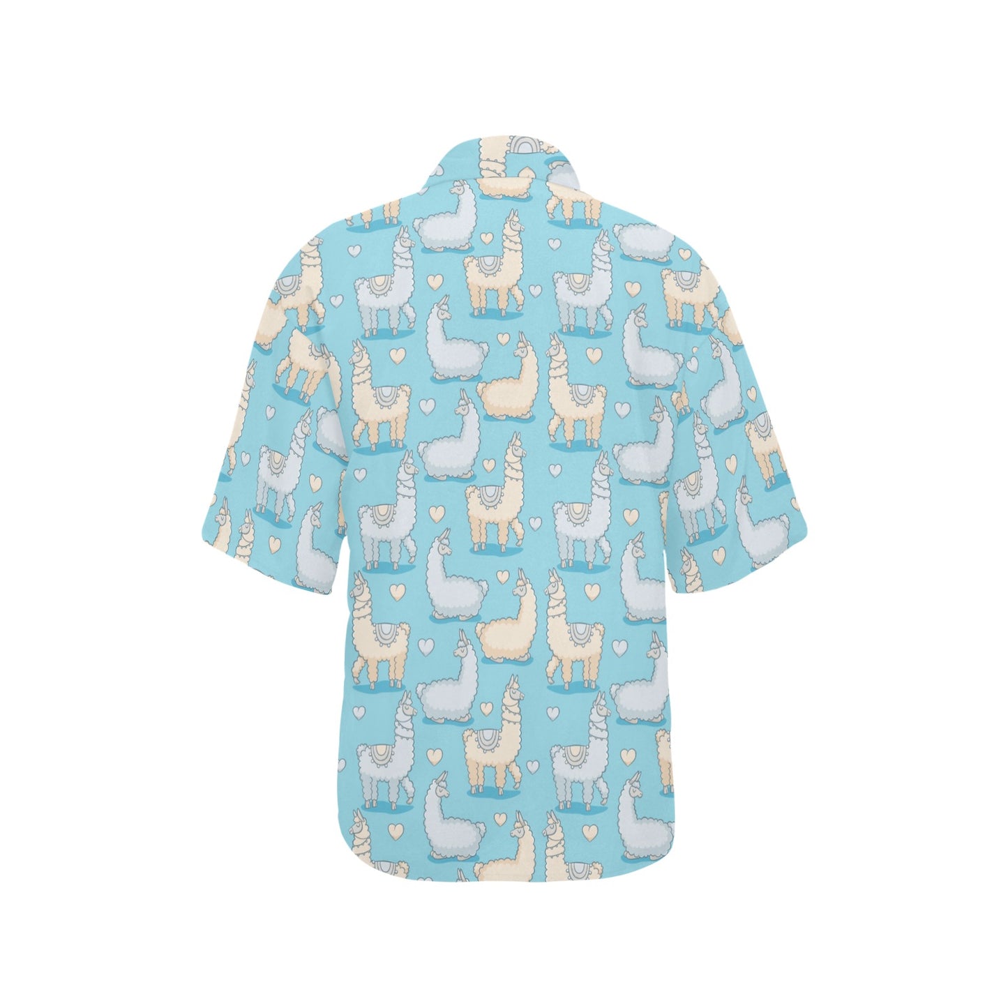 Alpaca Pattern Print Design 06 Women's Hawaiian Shirt