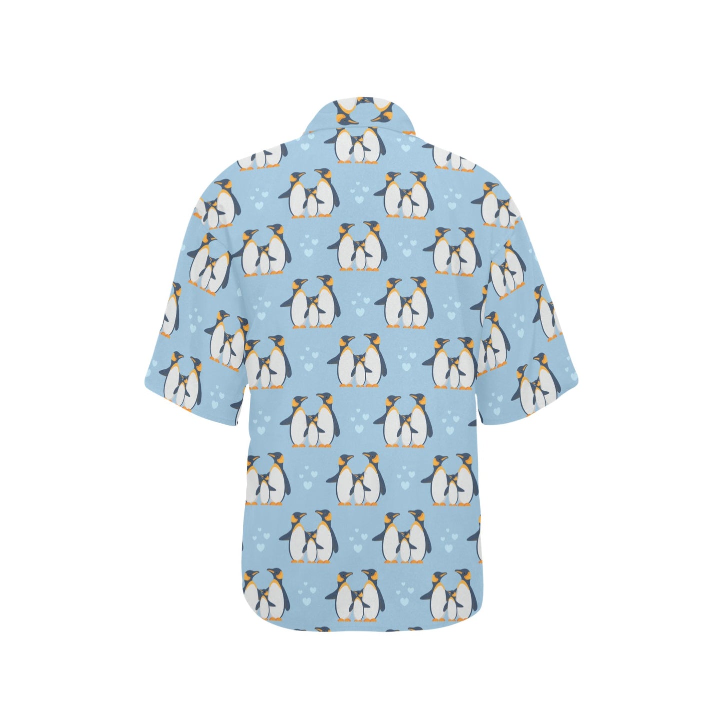 Penguin Pattern Print Design A04 Women's Hawaiian Shirt