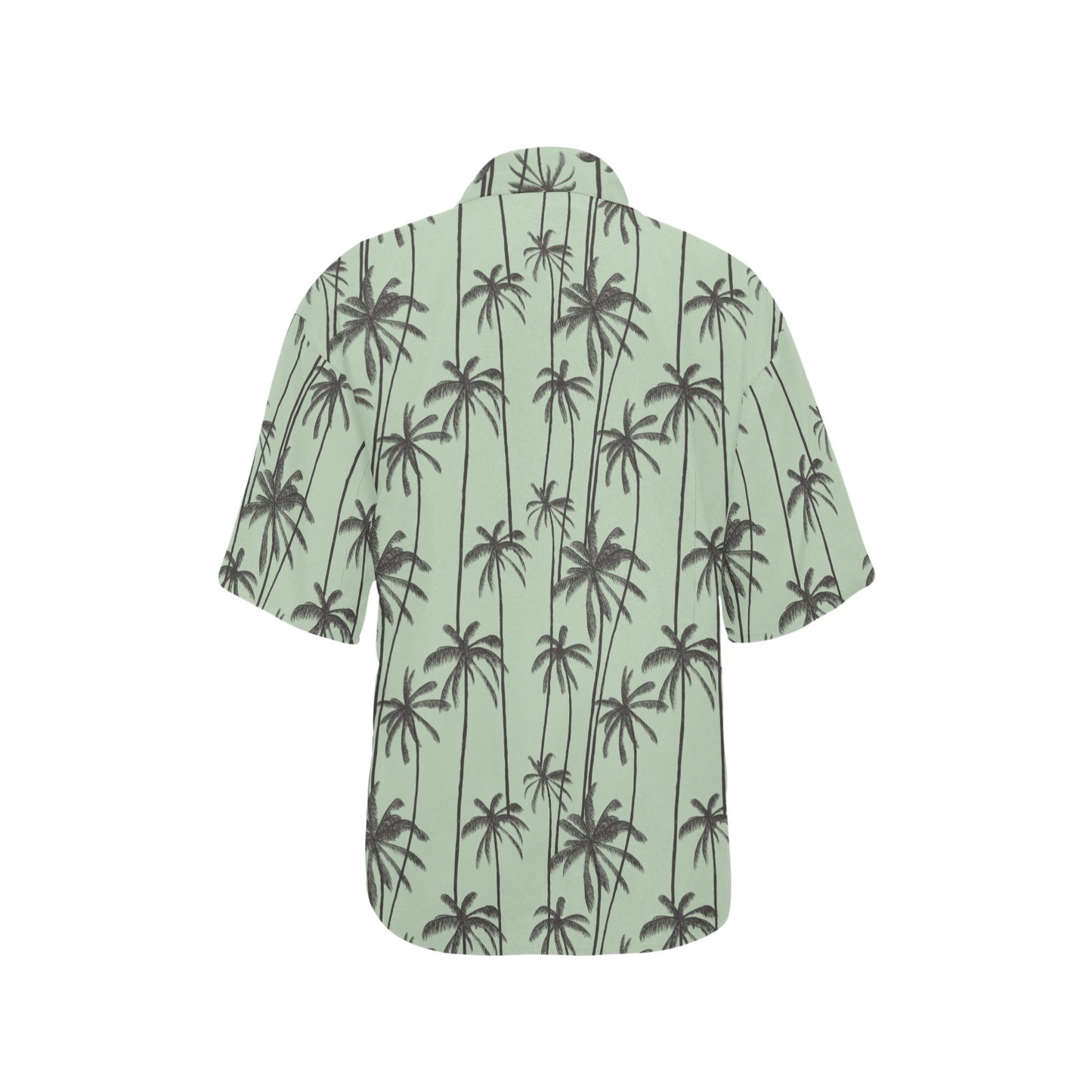 Palm Tree Pattern Print Design A04 Women's Hawaiian Shirt