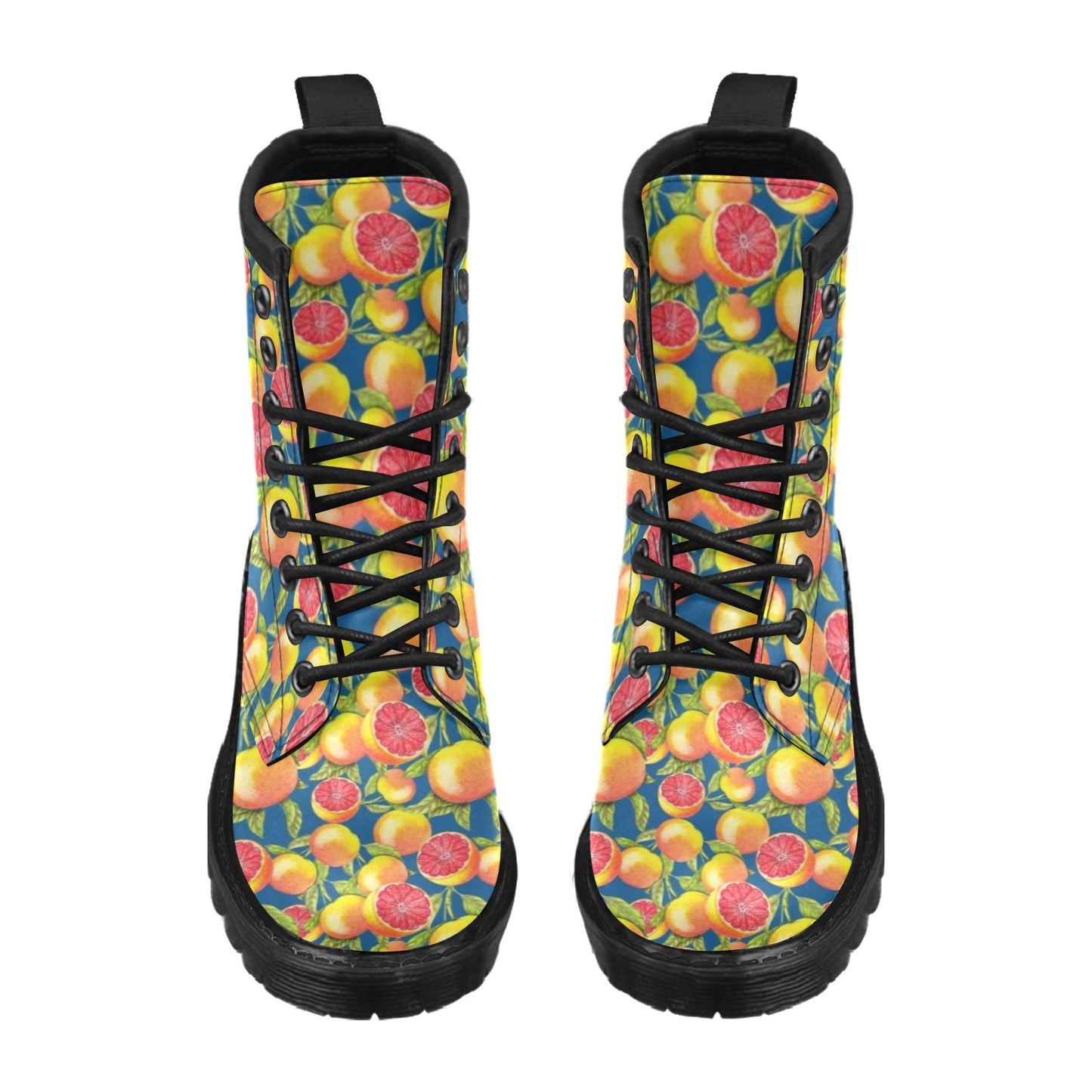 Grapefruit Pattern Print Design GF04 Women's Boots