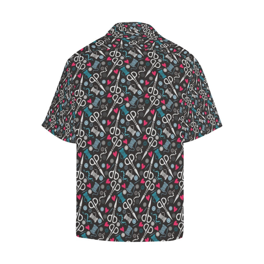 Sewing Equipment Print Design LKS305 Men's Hawaiian Shirt