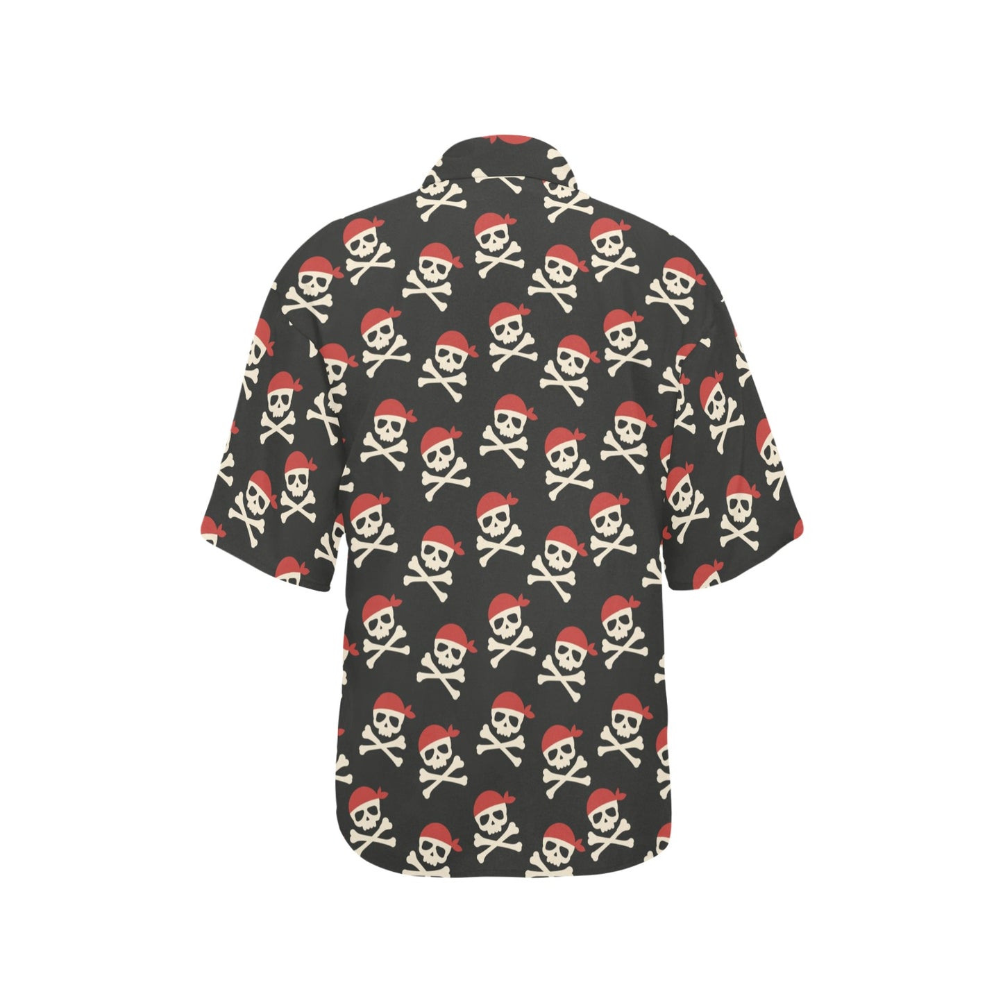 Pirate Pattern Print Design A04 Women's Hawaiian Shirt