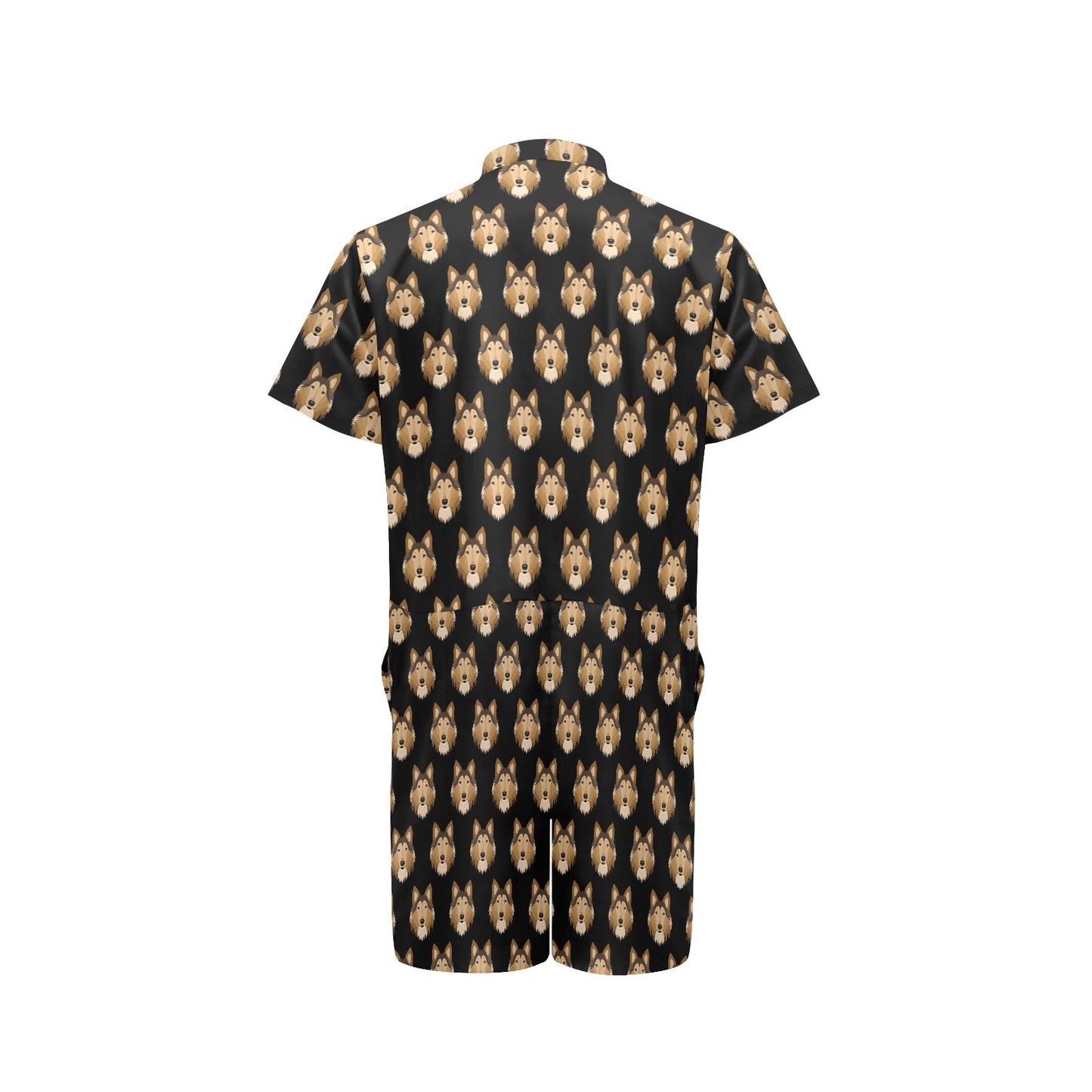 Collies Pattern Print Design 01 Men's Romper