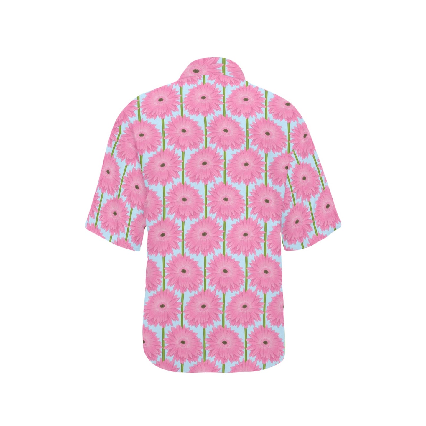 Gerberas Pattern Print Design GB01 Women's Hawaiian Shirt