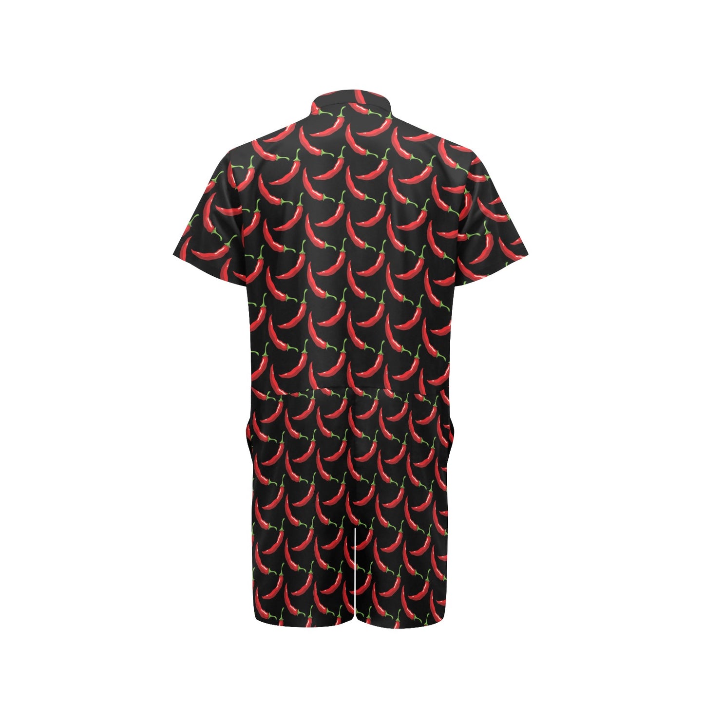 Chilli Pepper Pattern Print Design 01 Men's Romper