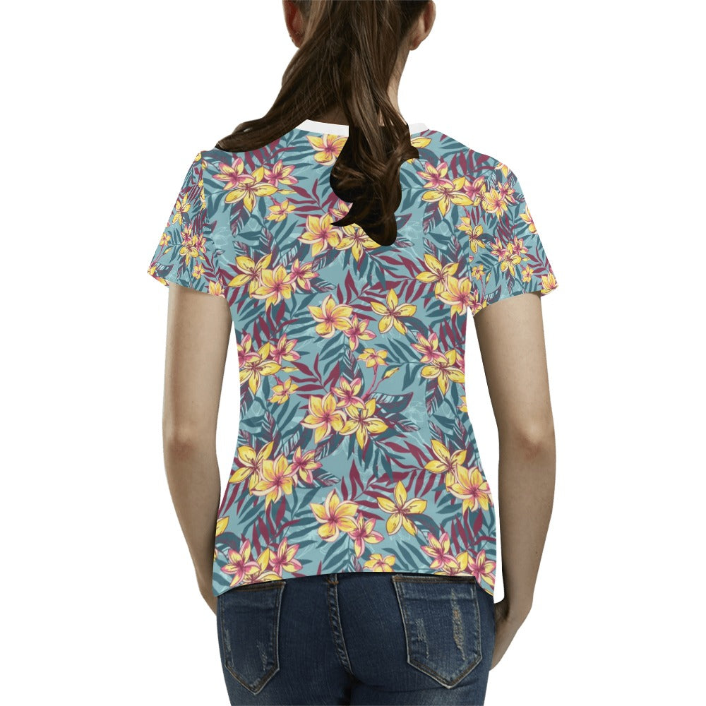 Summer Floral Print Design LKS304 Women's T-shirt