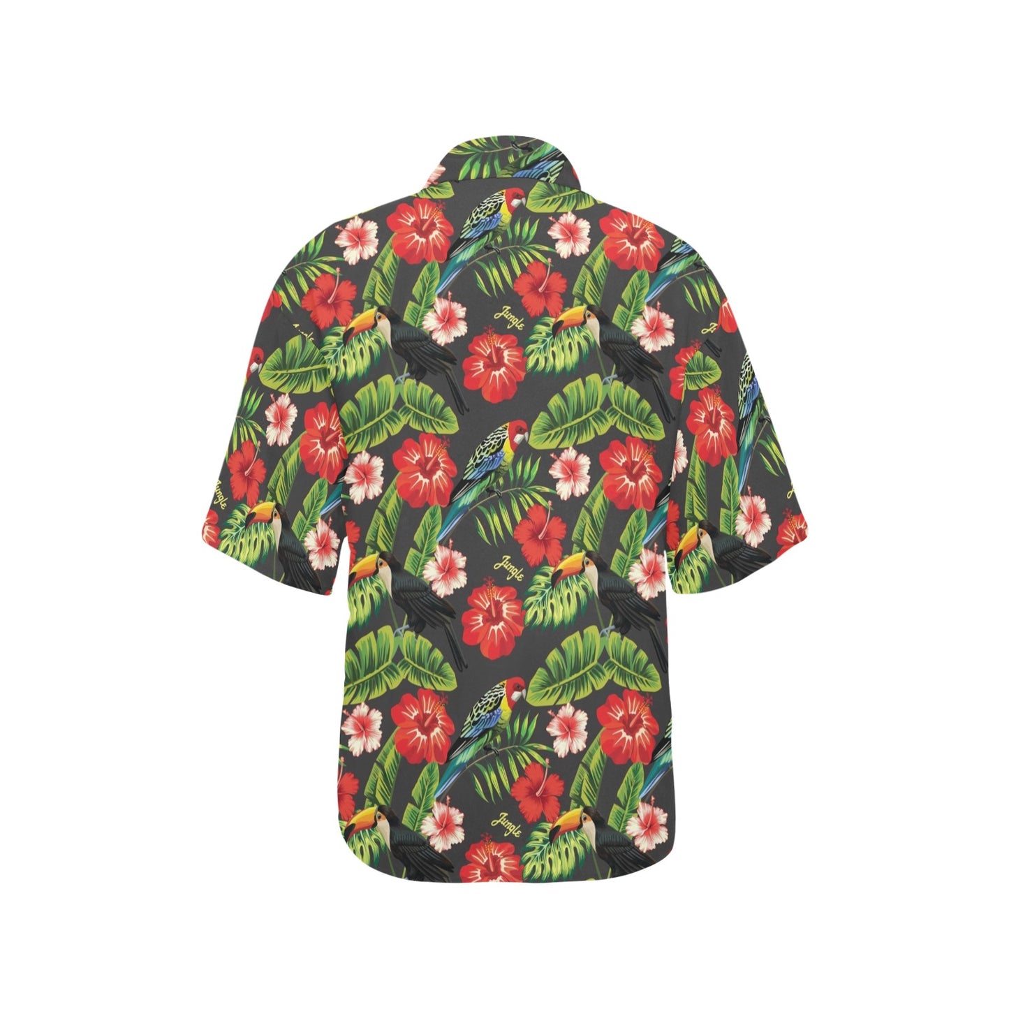 Tropical Flower Pattern Print Design TF04 Women's Hawaiian Shirt