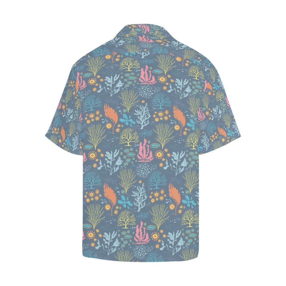 Seaweed Print Design LKS304 Men's Hawaiian Shirt