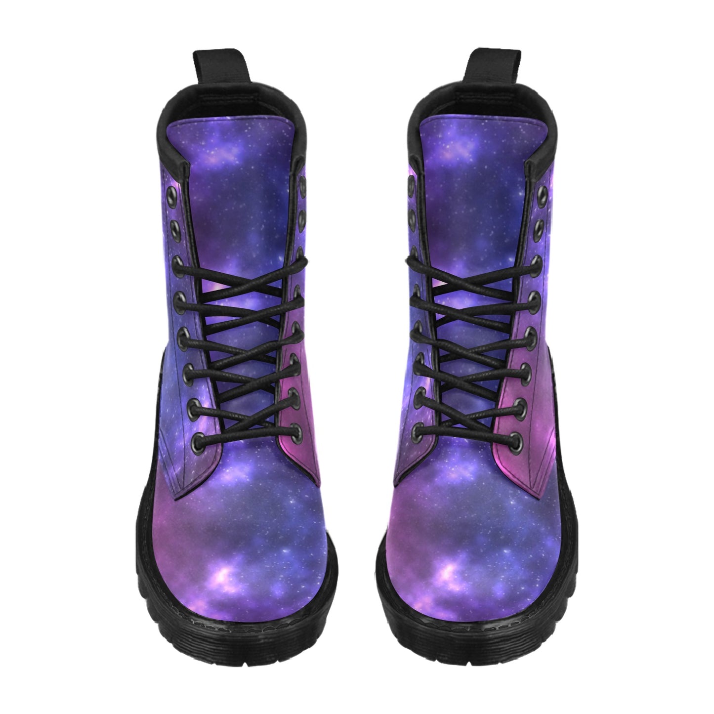 Celestial Purple Blue Galaxy Women's Boots
