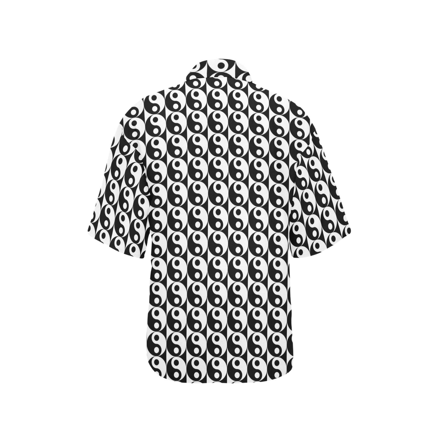 Yin Yang Classic Pattern Design Print Women's Hawaiian Shirt