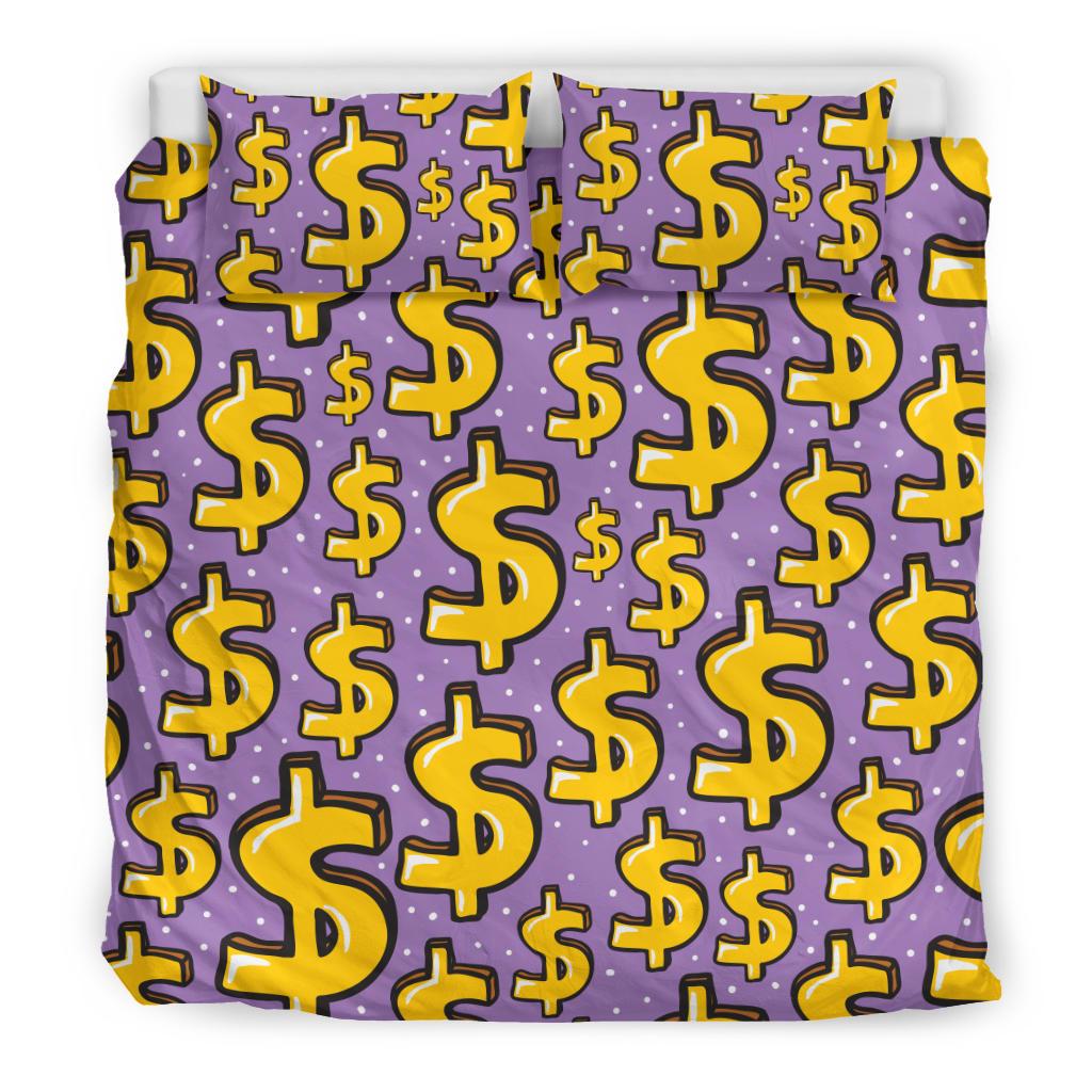 Dollar Pattern Print Design DO01 Duvet Cover Bedding Set-JORJUNE.COM