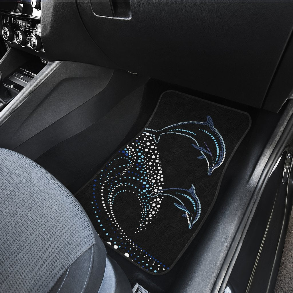 Dolphin Dot Design Car Floor Mats