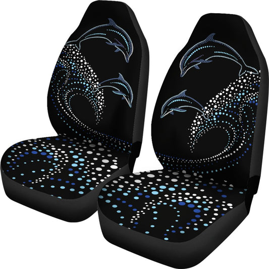 Dolphin Dot Design Universal Fit Car Seat Covers
