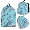 Dolphin Print Pattern Premium Backpack