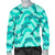 Dolphin Wave Print Men Crewneck Sweatshirt